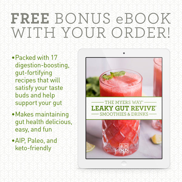 The Myers Way® 17 gut-fortifying Leaky Gut Revive Smoothies and Drinks - Bonus eBook - Amy Myers MD®