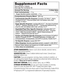 Chewable enzymes for digestion, 120 capsules - supplement facts - Amy Myers MD®