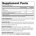 Magnesium calm powder unflavored for brain health - supplement facts - Amy Myers MD®