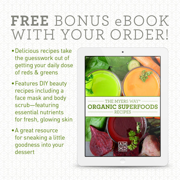 The Myers Way® Skin-loving, Organic Greens Recipes - Bonus eBook - Amy Myers MD®