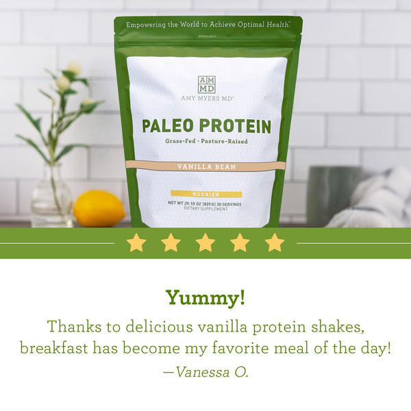 Customer Review: "Yummy! Thanks to delicious vanilla protein shakes, breakfast has become my favorite meal of the day!"  -Vanessa O.