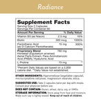 Radiance - Supplement Facts Panel - Amy Myers MD®