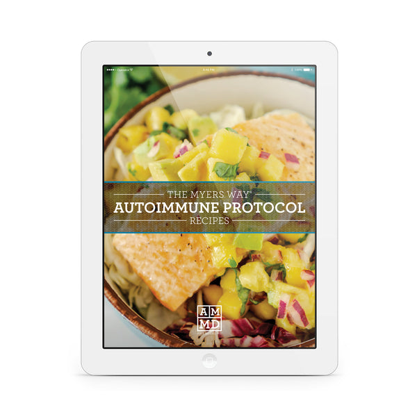 Autoimmune Recipes eBook  Cover on iPad
