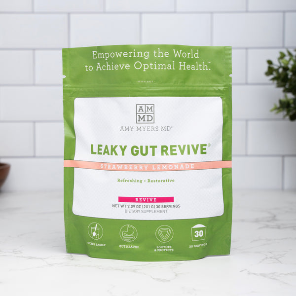 Leaky Gut Revive® Strawberry Lemonade flavored powder for gut health - Amy Myers MD®