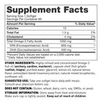 Omega 3 fish oil softgels - supplement facts - Amy Myers MD®