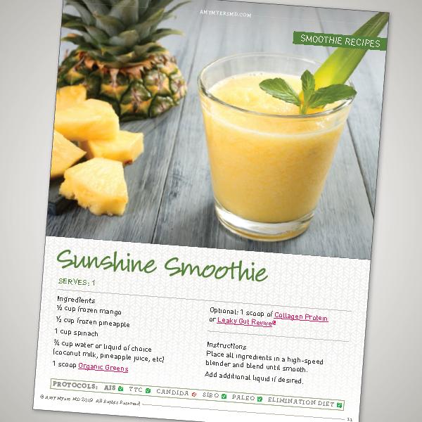 Dr Myers Favorite Drinks recipe ebook intro page snapshot