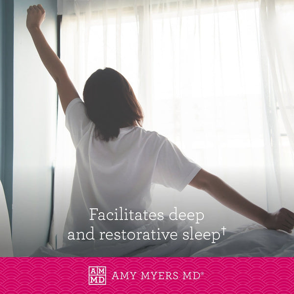 Woman waking up - Rest and Restore™ facilitates deep and restorative sleep - Amy Myers MD®