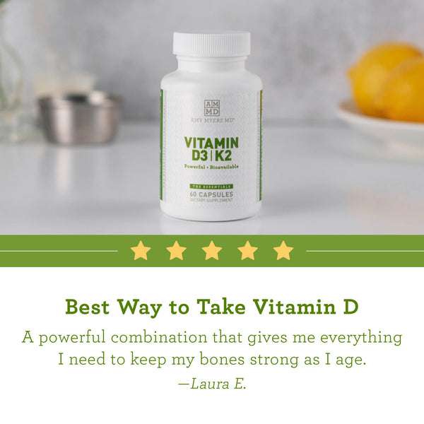 Vitamin D3/K2 Capsules Review Image - Amy Myers MD®