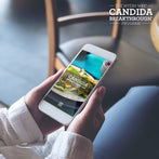 A Woman views The Candida Breakthrough Program Recipes on a smart phone - Amy Myers MD®